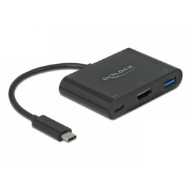 DeLOCK 64091 hub di interfaccia USB 3.2 Gen 1 (3.1 Gen 1) Type-C Nero (64091)
