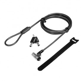LogiLink NBS012 cavo di sicurezza Nero, Argento (NBS012)