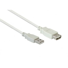 Alcasa 2511-OF2 cavo USB 1,8 m USB 2.0 USB A Bianco (2511-OF2)