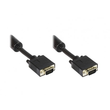 Alcasa 15pin HD, 3m cavo VGA VGA (D-Sub) Nero (P-4320-3)