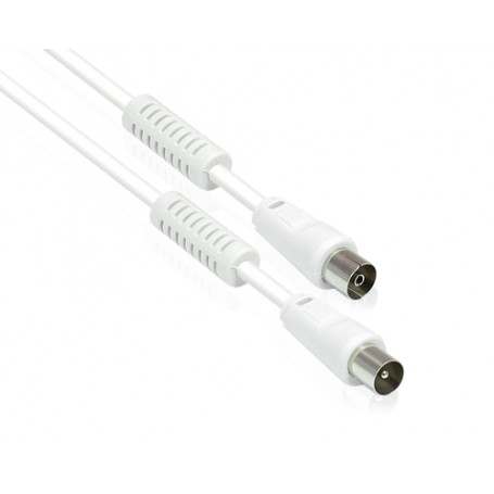 Alcasa S-PAK03 cavo coassiale 3 m F Bianco (S-PAK03)