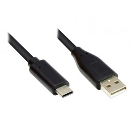 Alcasa GC-M0116 cavo e adattatore video 0,5 m USB tipo-C USB tipo A Nero (GC-M0116)