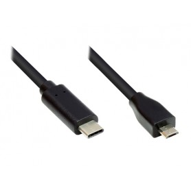 Alcasa GC-M0121 cavo USB 0,5 m USB 2.0 Micro-USB B USB C Nero (GC-M0121)