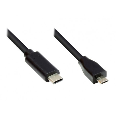 Alcasa GC-M0121 cavo USB 0,5 m USB 2.0 Micro-USB B USB C Nero (GC-M0121)
