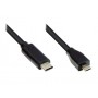 Alcasa GC-M0121 cavo USB 0,5 m USB 2.0 Micro-USB B USB C Nero (GC-M0121)