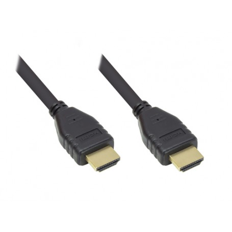 Alcasa GC-M0135 cavo e adattatore video 0,5 m HDMI tipo A (Standard) Nero (GC-M0135)