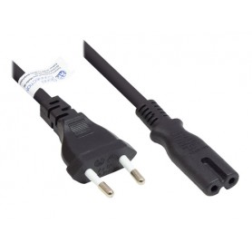 Alcasa P0370-S005 cavo di alimentazione Nero 0,5 m Spina di alimentazione di tipo C Accoppiatore C7 (P0370-S005)