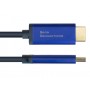 Alcasa 4860-SF020B cavo e adattatore video 2 m DisplayPort HDMI Nero, Blu (4860-SF020B)
