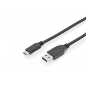 Digitus DB-300146-010-S cavo USB 1 m USB 3.2 Gen 2 (3.1 Gen 2) USB C USB A Nero (DB-300146-010-S)