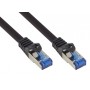 Alcasa 8060-SF003S cavo di rete Nero 0,25 m Cat6a S/FTP (S-STP) (8060-SF003S)