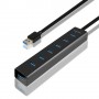 Axagon HUE-SA7BP hub di interfaccia USB 3.2 Gen 1 (3.1 Gen 1) Type-A 5000 Mbit/s Nero (HUE-SA7BP)