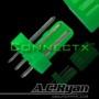 AC Ryan Connectx™ 3pin fan connector Male - UVGreen 100x cavo di collegamento 3pin Fan Male Verde (ACR-CB9093)