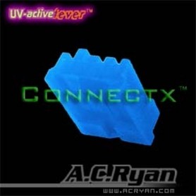 AC Ryan Connectx™ Floppy Power 4pin Female - UVBlue 100x Blu (ACR-CB7921)