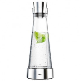 EMSA 370958 caraffa, brocca e bottiglia 1 L Acciaio inossidabile, Trasparente (514233)