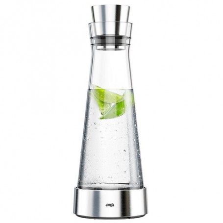 EMSA 370958 caraffa, brocca e bottiglia 1 L Acciaio inossidabile, Trasparente (514233)