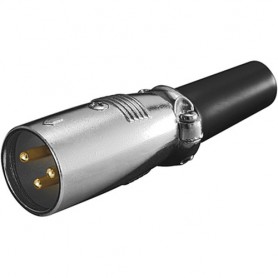 Goobay microphone plug cavo di collegamento 3pin Nero (11954)