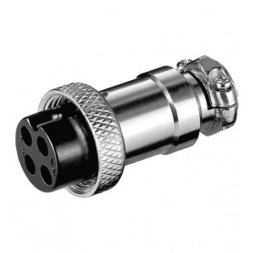 Goobay microphone jack 4-poles cavo di collegamento MK 4 Argento (11230)