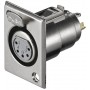 Goobay XLR 187-5 G cavo di collegamento XLR FM 5 pin Acciaio inossidabile (11971)