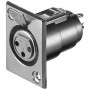 Goobay XLR 187-3 cavo di collegamento XLR FM Acciaio inossidabile (11221)