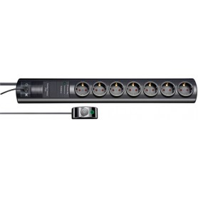 Brennenstuhl 1153300467 protezione da sovraccarico Nero 7 presa(e) AC 230 V 2 m (1153300467)