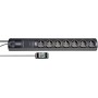 Brennenstuhl 1153300467 protezione da sovraccarico Nero 7 presa(e) AC 230 V 2 m (1153300467)