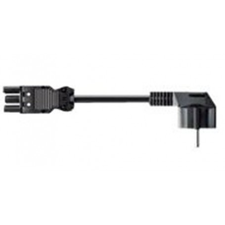 Bachmann H05VV-F 3G 1.5 mm² 1.5m Nero 1,5 m CEE7/4 GST18/3 (375.000)