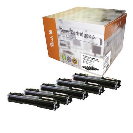 Peach PT560 cartuccia toner 5 pz Nero, Ciano, Magenta, Giallo (PT560)
