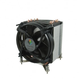 Inter-Tech G-17 Processore Refrigeratore 9,2 cm Alluminio, Nero (88885190)