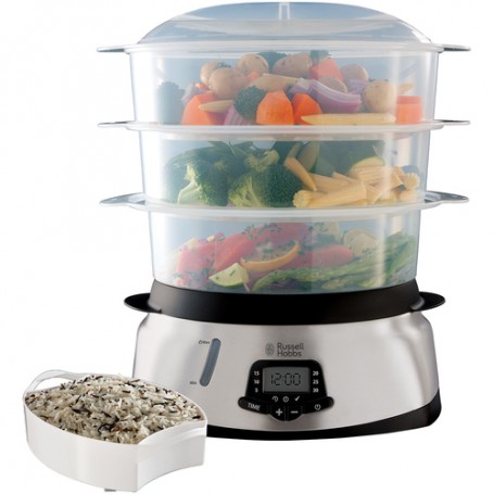 Russell Hobbs 23560-56 pentola a vapore 3 cestello/i Superficie piana 1000 W Acciaio inossidabile (23560-56)