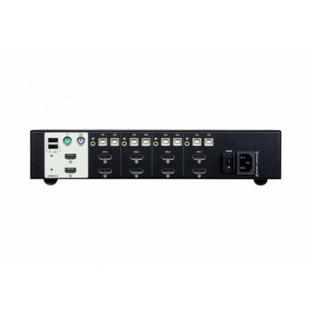 ATEN Switch KVM schermo doppio USB DisplayPort per la sicurezza a 4 porte (conforme PSS PP v3.0) (CS1144DP-AT-G)