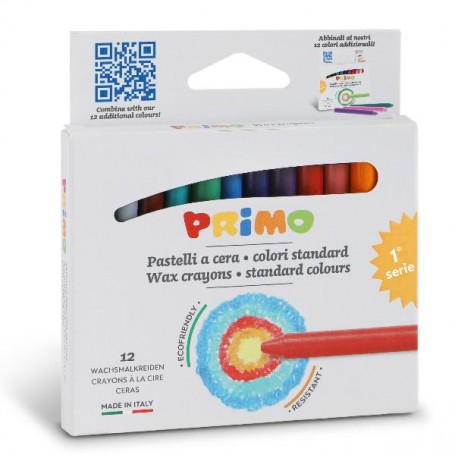 CF12 PASTELLI A CERA D 9 X 85MM ASS (0501PC12E)