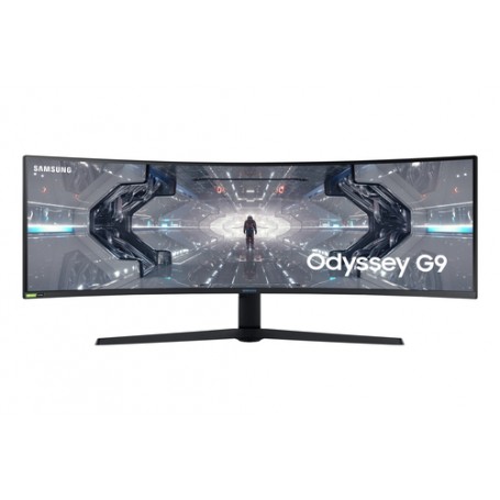 Samsung Odyssey Monitor Gaming G9 (C49G95), Curvo (1000R), 49", 5120x1440 (Dual QHD), 32:9, HDR, Pannello (LC49G95TSSRXEN_PROMO)