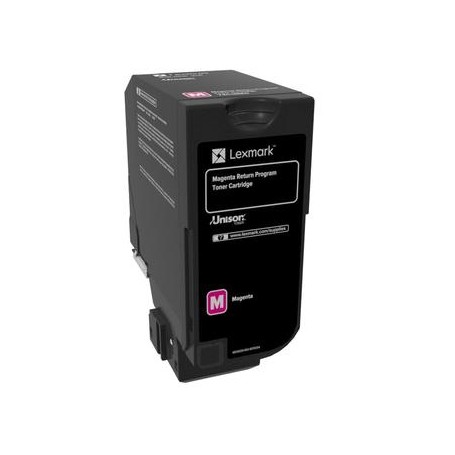 Lexmark 74C20M0 cartuccia toner 1 pz Originale Magenta (74C20M0)