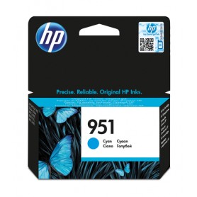 HP 951 Cyan Original Ink Cartridge cartuccia d'inchiostro 1 pz Originale Resa standard (CN050AE)