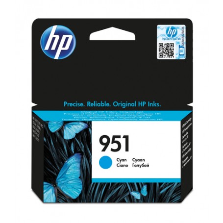 HP 951 Cyan Original Ink Cartridge cartuccia d'inchiostro 1 pz Originale Resa standard (CN050AE)
