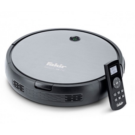 Fakir Robert II RS 710 aspirapolvere robot 0,5 L Senza sacchetto Nero, Acciaio inossidabile (31 21 003)