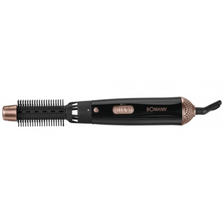 Bomann HAS 8101 CB Spazzola ad aria calda Caldo Nero, Rame 600 W (681011)