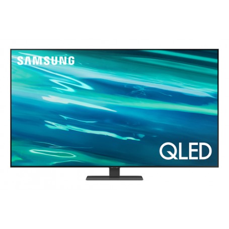 Samsung Series 8 TV QLED 4K 50” QE50Q80A Smart TV Wi-Fi Carbon Silver 2021 (QE50Q80AATXZT) (QE50Q80AATXXH_PROMO)