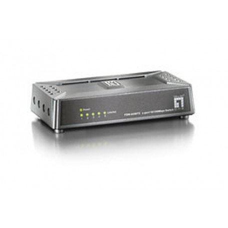 LevelOne FSW-0508TX switch di rete Non gestito Fast Ethernet (10/100) Nero, Grigio (FSW-0508TX)