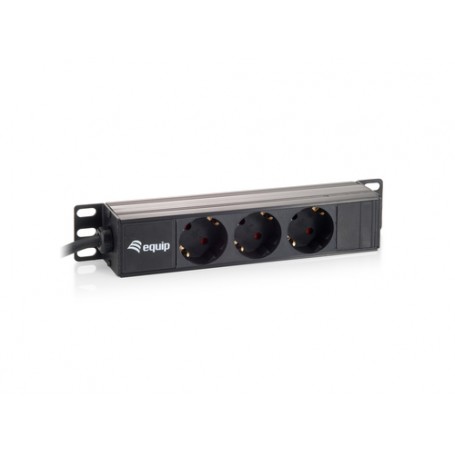 Equip 333299 unità di distribuzione dell'energia (PDU) 3 presa(e) AC 1U Nero (333299)