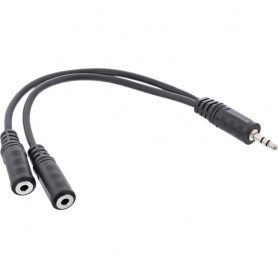 InLine 99300B cavo audio 3.5mm 2 x 3.5mm Nero (99300B)