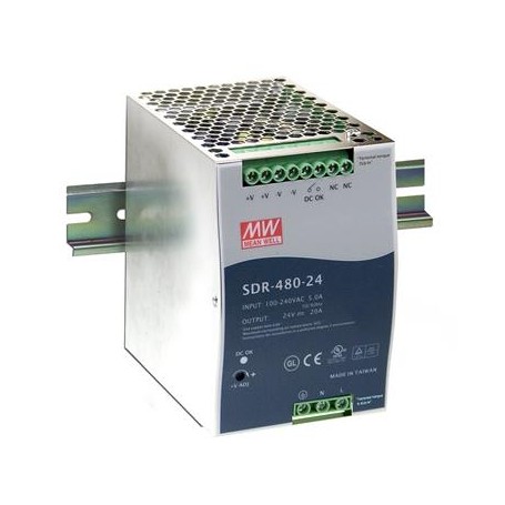 MEAN WELL SDR-480-48 adattatore e invertitore 480 W (SDR-480-48)