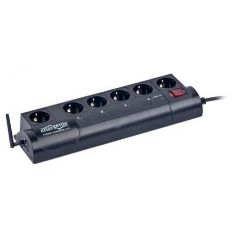 Gembird EG-PMS2-WLAN protezione da sovraccarico Nero 6 presa(e) AC 250 V 1,8 m (EG-PMS2-WLAN)