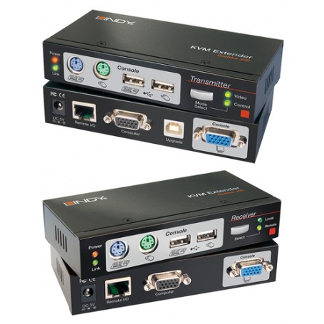 Lindy 39378 switch per keyboard-video-mouse (kvm) Nero (39378)