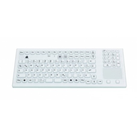 GETT Eingabegeräte tastiera USB QWERTZ Tedesco Bianco (KG22204)