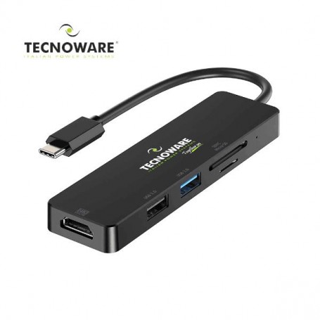 USB TYPE-C HUB 5 IN 1 ADAPTER (FHUB17693)