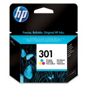 HP 301 Tri-color Original Ink Cartridge cartuccia d'inchiostro 1 pz Resa standard Ciano, Magenta, Giallo (CH562EE#UUS)