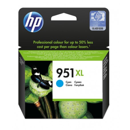 HP 951XL High Yield Cyan Original Ink Cartridge cartuccia d'inchiostro 1 pz Resa elevata (XL) (CN046AE#BGX)