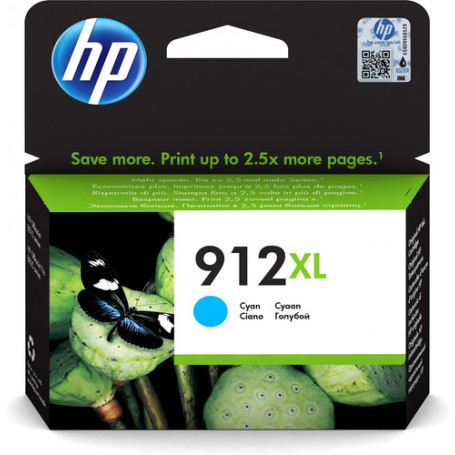 HP 912XL High Yield Cyan Original Ink Cartridge cartuccia d'inchiostro 1 pz Resa elevata (XL) (3YL81AE#BGX)