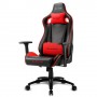 Sharkoon Elbrus 2 Sedia per gaming universale Seduta imbottita Nero, Rosso (4044951027675)